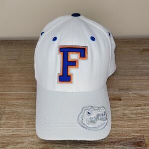 Vintage Rare Top Of The World UF Gators White Hat Cap One Size